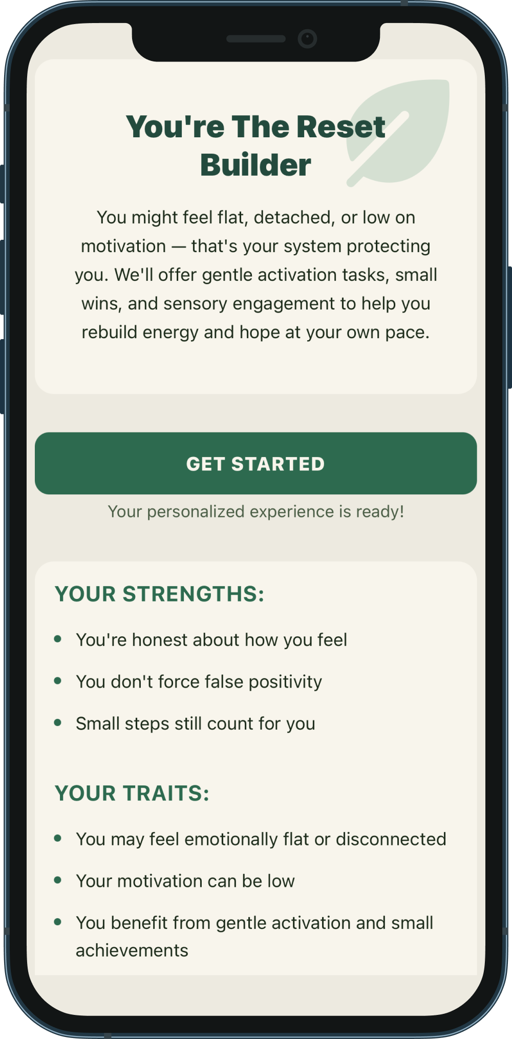 Breakup Reset app screen preview 2